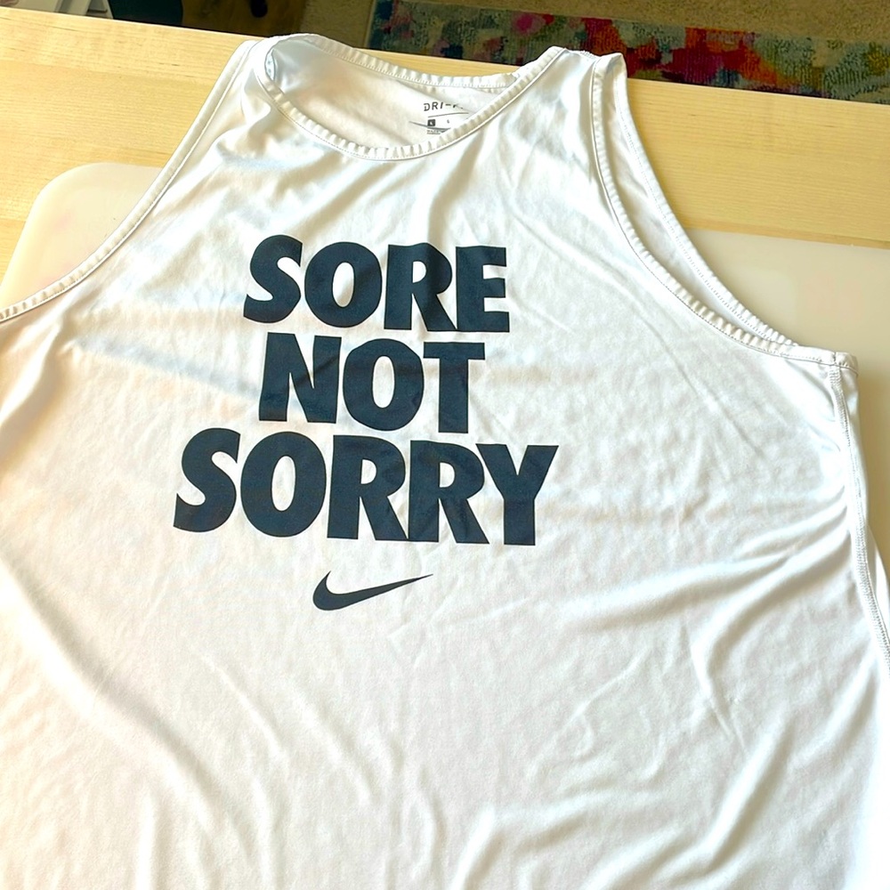 Nike Sore Not Sorry Tank Size L